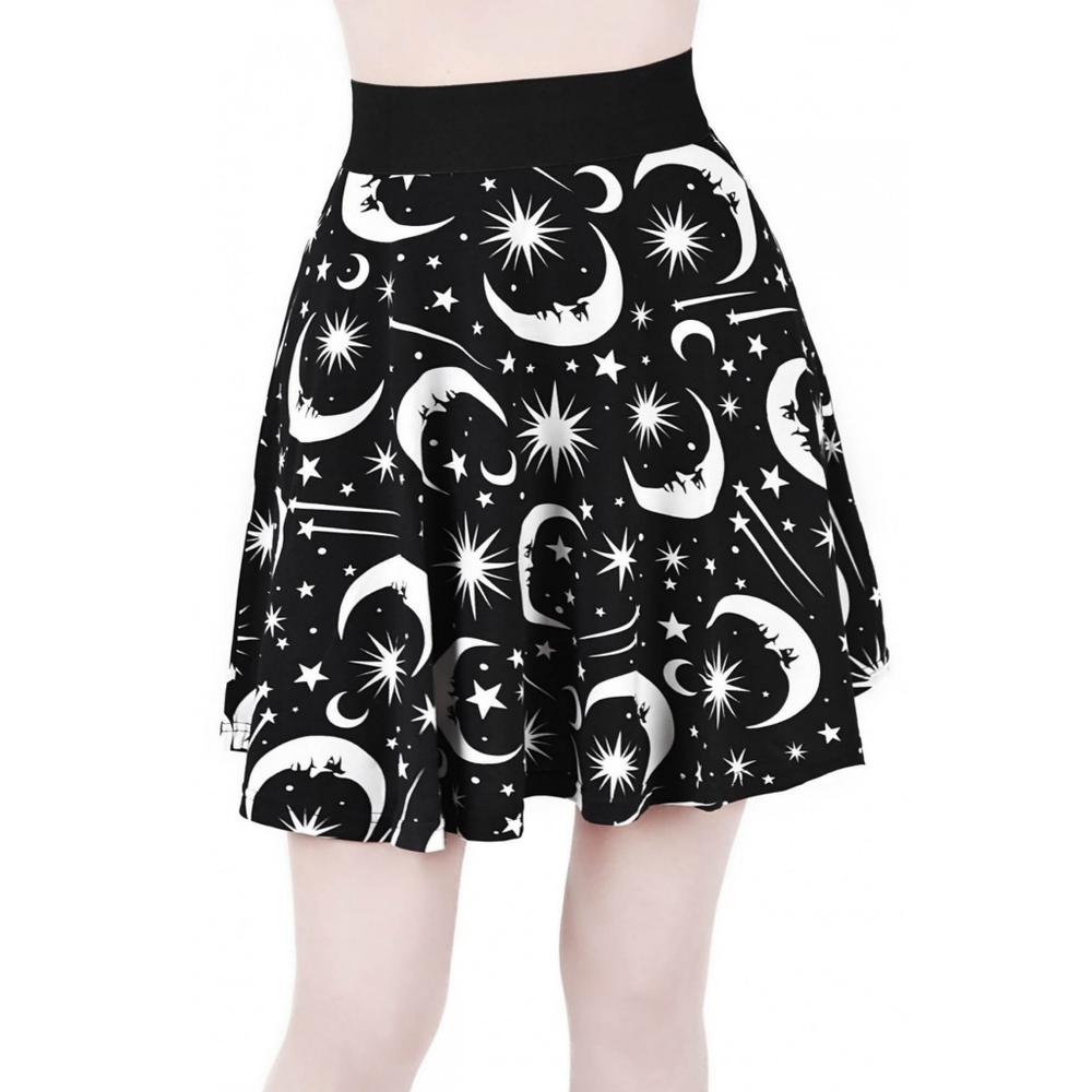 Killstar Under The Stars Skater Skirt EUC M